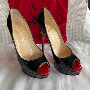 Christian Louboutin Ladies Black Size 9 Heels for Sale
